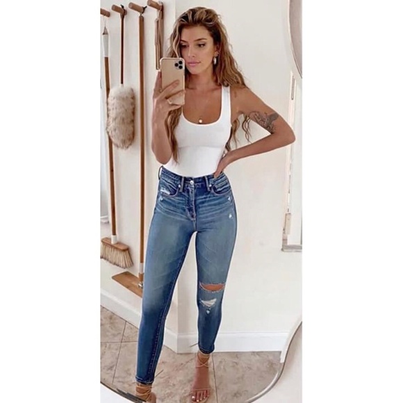 NWT Good American Good Legs High Rise Skinny Jeans Size 0 $171 - Picture 15 of 15